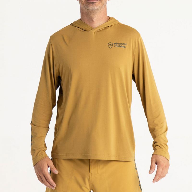 Pour vos sessions - T-shirt Manches Longues Homme Adventer & Fishing Golon Anti UV - Jaune - XL