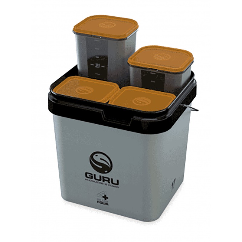 Essentiel pêche - Seau + Compartiments Guru Plus 4 System - 17