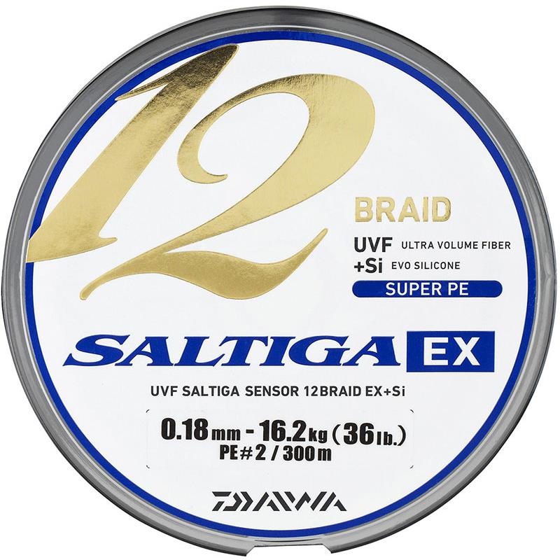 Choix du pêcheur - Tresse Daiwa Saltiga 12 Braid EX Multicolor - 600M - Multicolore - 16/100 - 14 - 600 - 31 - 1.5
