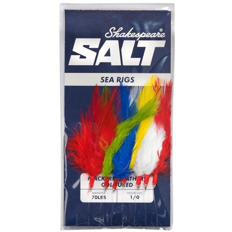 Pour vos sorties - Ligne Montée Shakespeare Salt RIG Mackerel Feathers - Multi