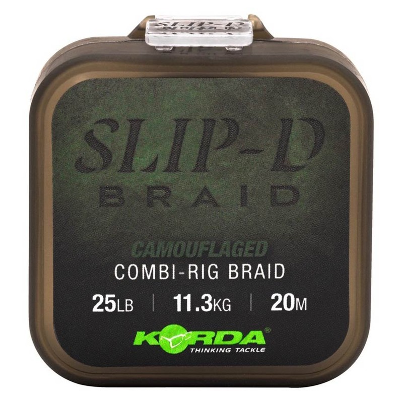 Pour vos sorties - Tresse à BAS de Ligne Korda Slip - D Braid - 20M - Vert - 20 - 25