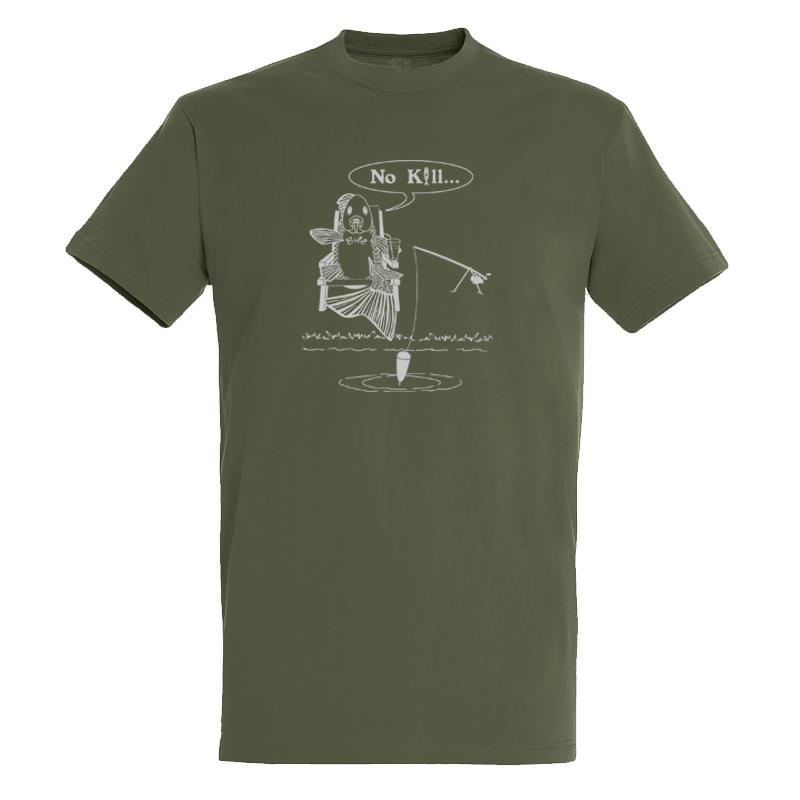 Pour vos sorties - T-shirt Manches Courtes Homme Bartavel NO Kill T1162 - Kaki - Xxxl