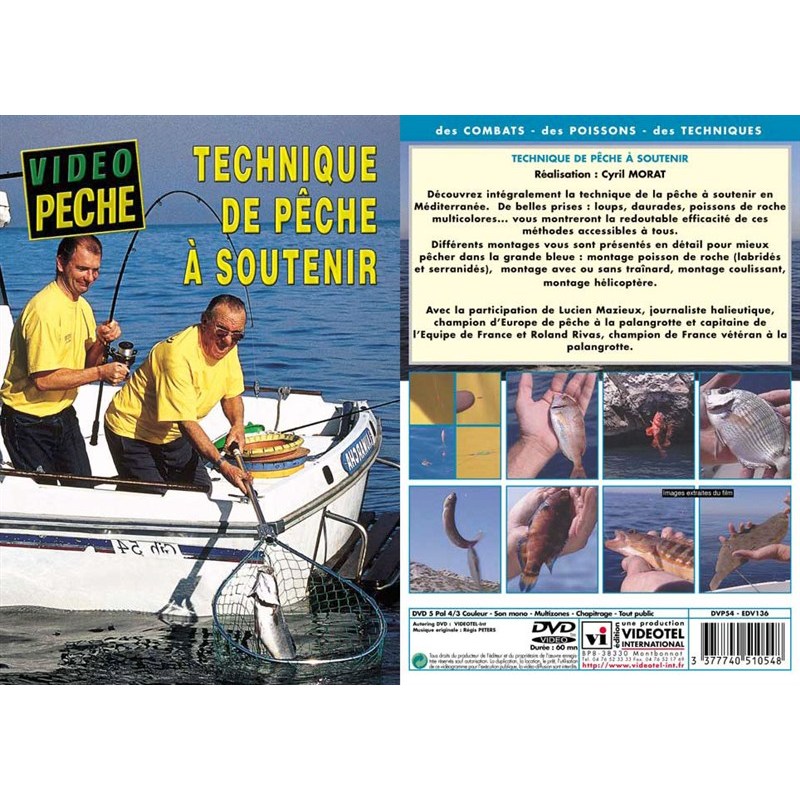 Pour vos sorties - DVD - Technique de Peche à Soutenir