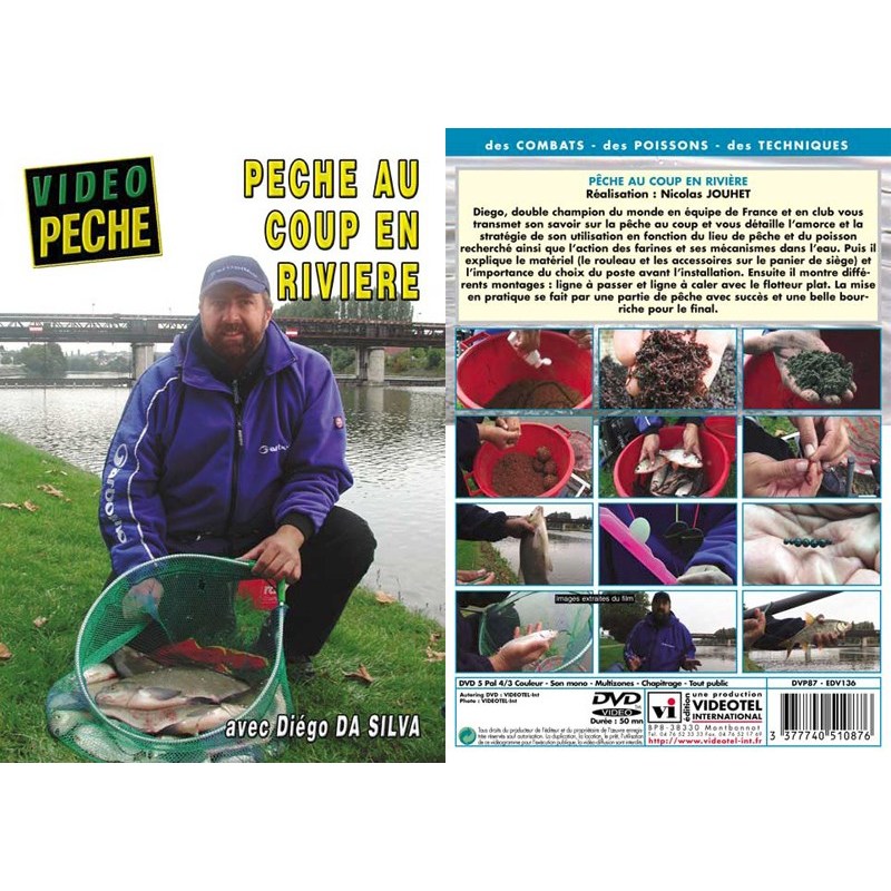 Équipement pratique - DVD - Peche au Coup en Rivière avec Diego DA Silva - Peche au Coup - Video Peche