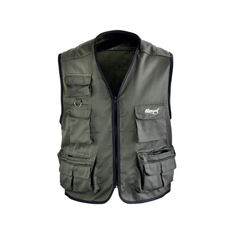 Choix du pêcheur - Gilet de Peche Ragot 10 Poches Kaki - Kaki - XXL