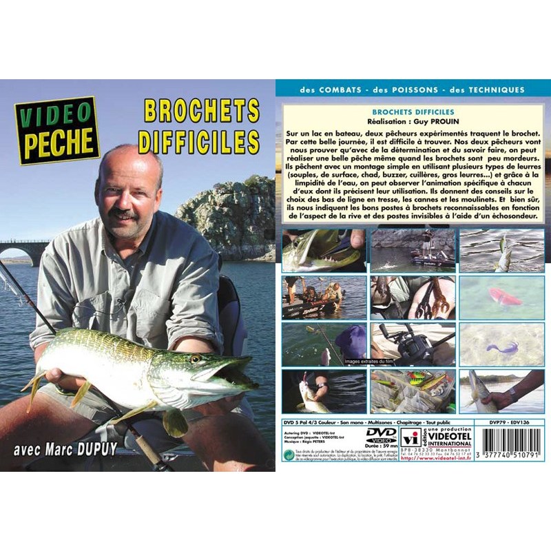 Sélection pêche - DVD - Brochets Difficiles avec Marc Dupuy
