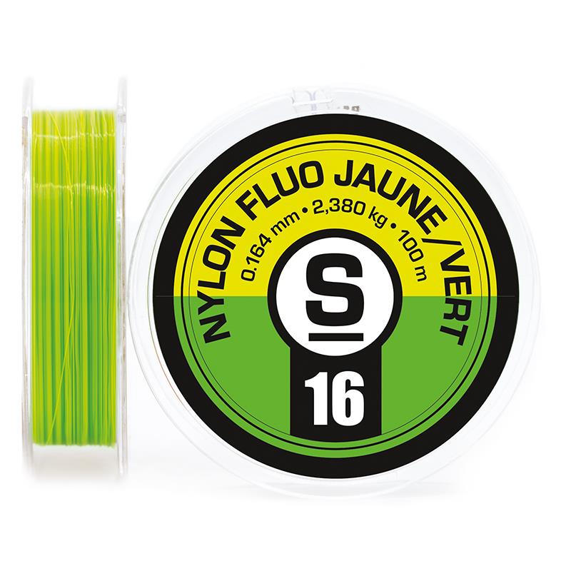 Pour vos sorties - Nylon Sempe Fluo Bicolore Jaune/vert - 14/100 - 1.89 - 100