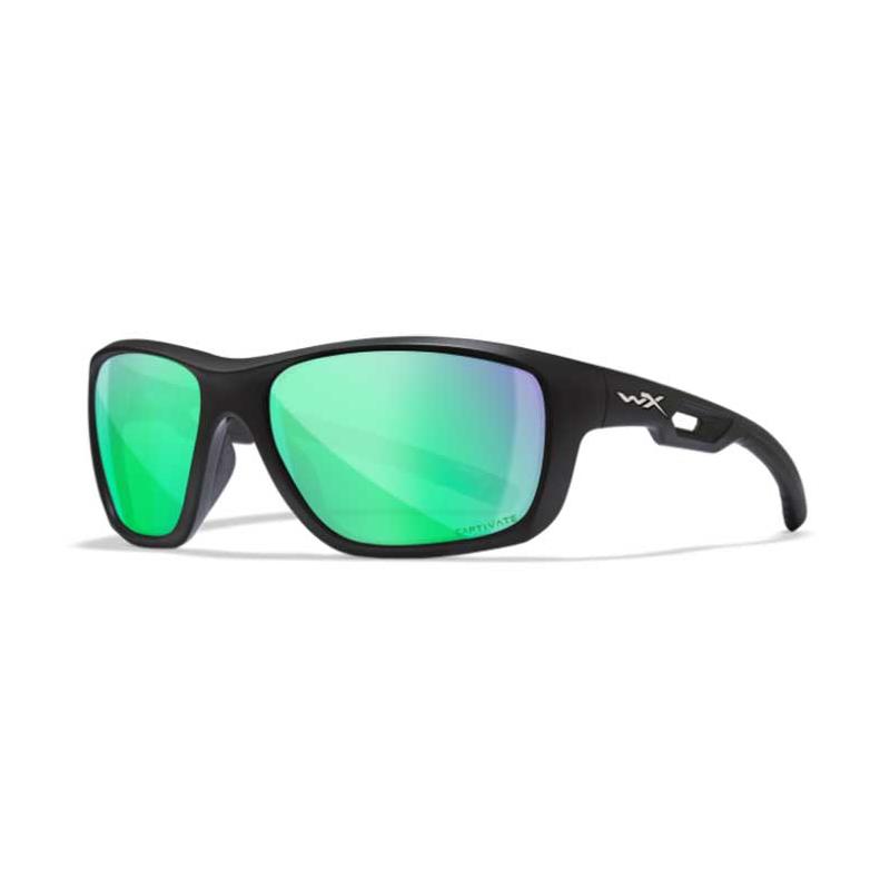 Équipement pratique - Lunettes Polarisantes Wiley x Aspect Captivate Polarized - Vert Miroir - Matte Black Frame