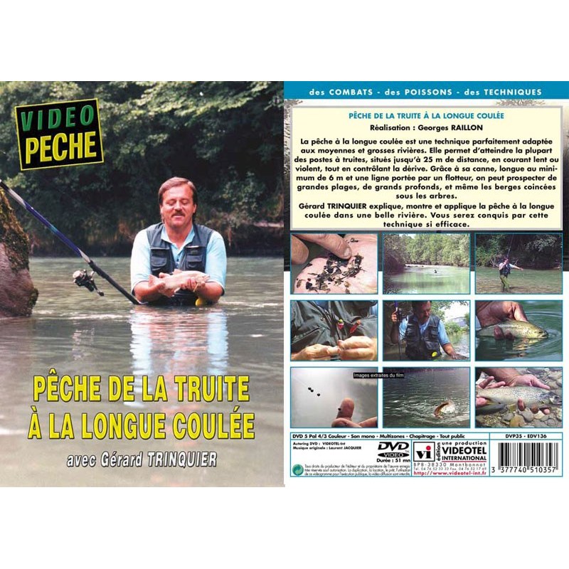 Sélection pêche - DVD - Peche de la Truite à la Longue Coulee avec Gerard Trinquier