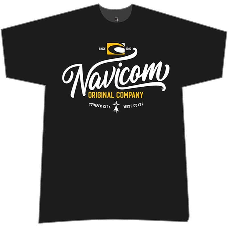 Pour vos sessions - T-shirt Manches Courtes Homme Navicom 2020 Wave - Noir - S