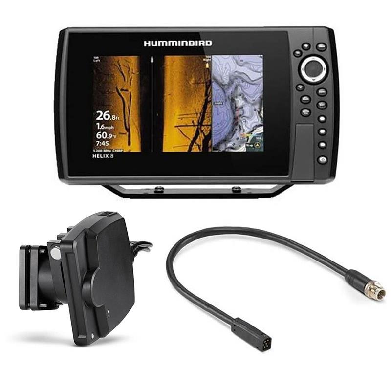 Sélection pêche - Pack Humminbird HELIX8G4N - Cmsi+ta + Sonde AS - Mega - Live + AS - Ecqde