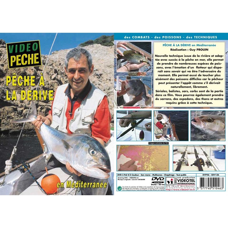 Pour vos sorties - DVD - Peche à la Derive en Mediterranee - Peche en MER - Video Peche
