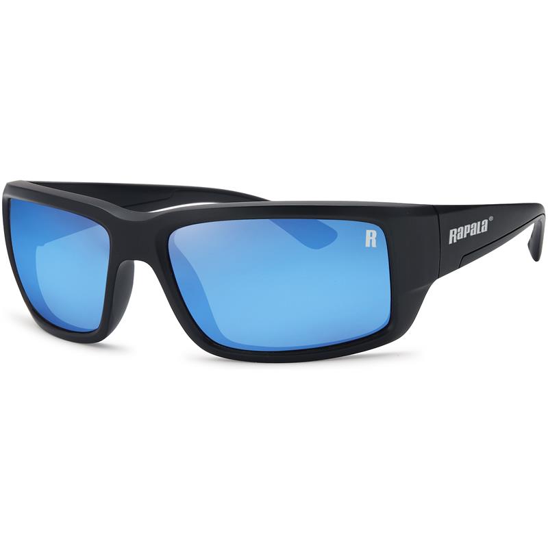 Équipement pratique - Lunettes Polarisantes Rapala Amberjack - Blue Miror - Matte Black