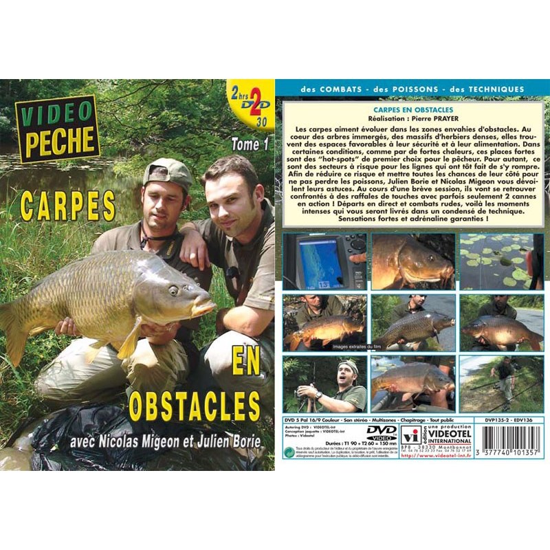Choix du pêcheur - DVD Carpes en Obstacles avec Nicolas Migeon et Julien Borie