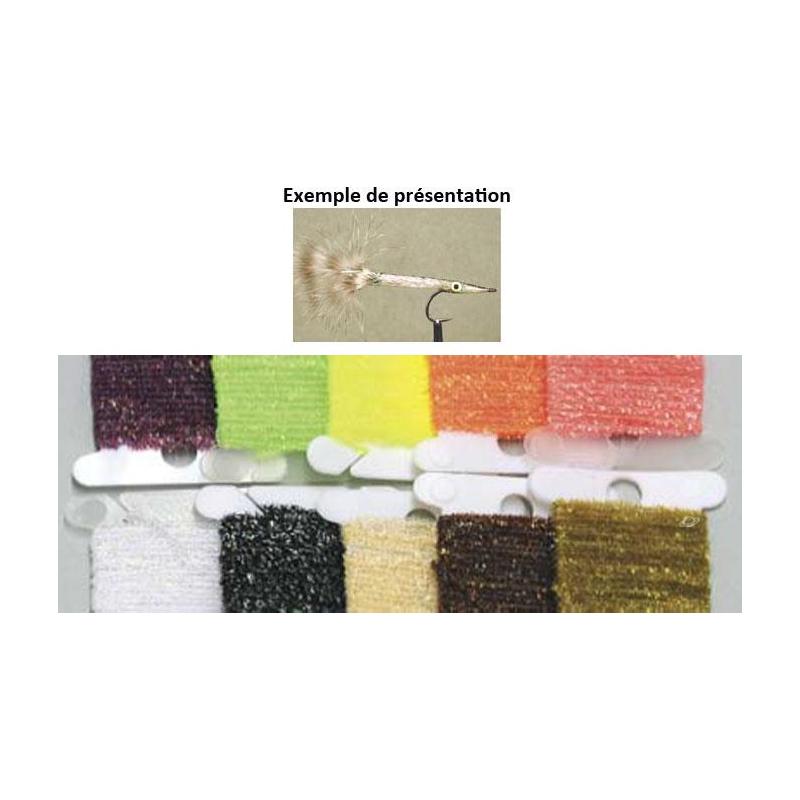 Essentiel pêche - Tinsel TOF Micro Chenille Cactus - Blanc - 0.8