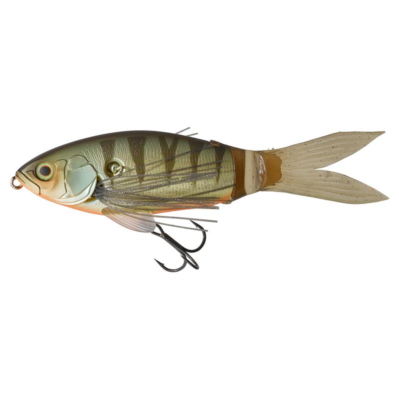 Choix du pêcheur - Leurre de Surface Jackall Slick Bait - 12CM - Aggressive Perch - 1 - 0 - 0.2 - N°5 - 12 - 15 - Flottant