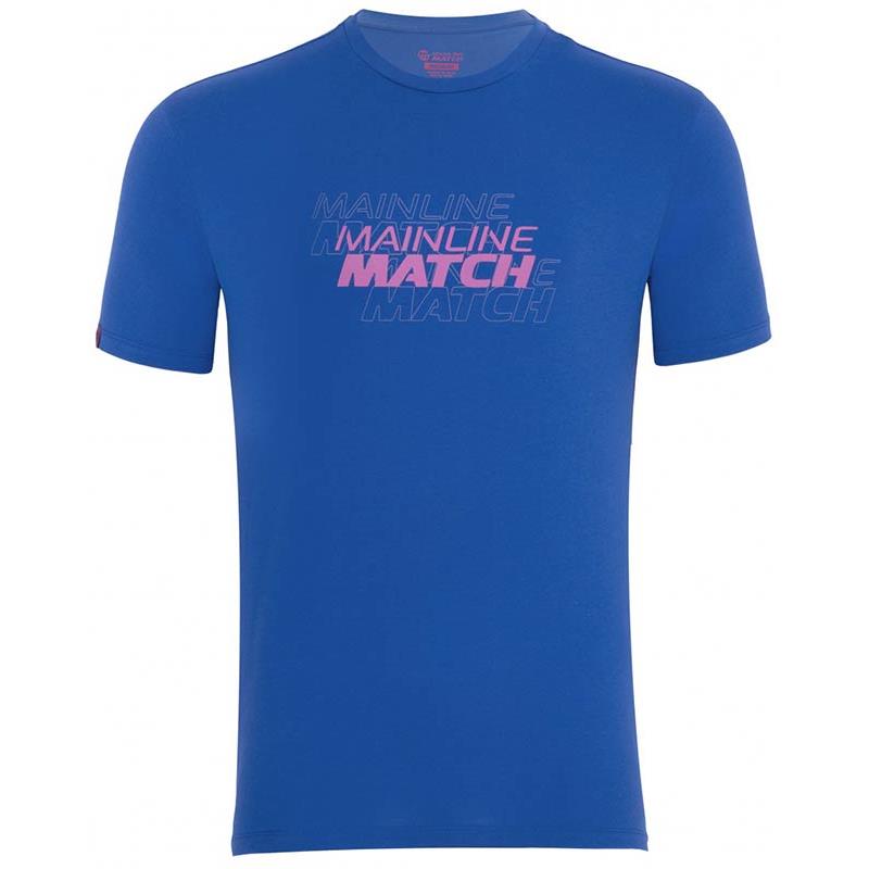 Pour vos sorties - T-shirt Manches Courtes Homme Mainline Match TEE - Bleu - L