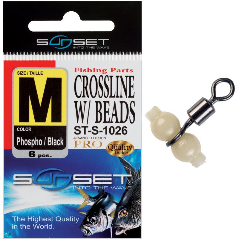 Pour vos sorties - Emerillon Rotatif MER Sunset Crossline W / Beads ST - S - 1026 - PAR 6 - 6 - M