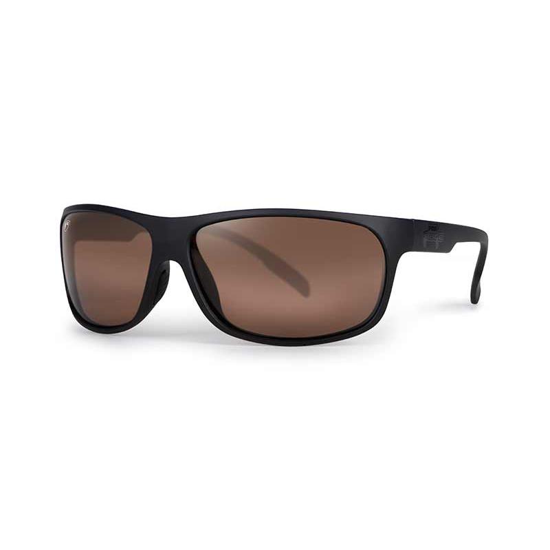 Sélection pêche - Lunettes Polarisantes FOX Rage Matt Black Wrap Brown Lens Eyewear - Marron - Noir