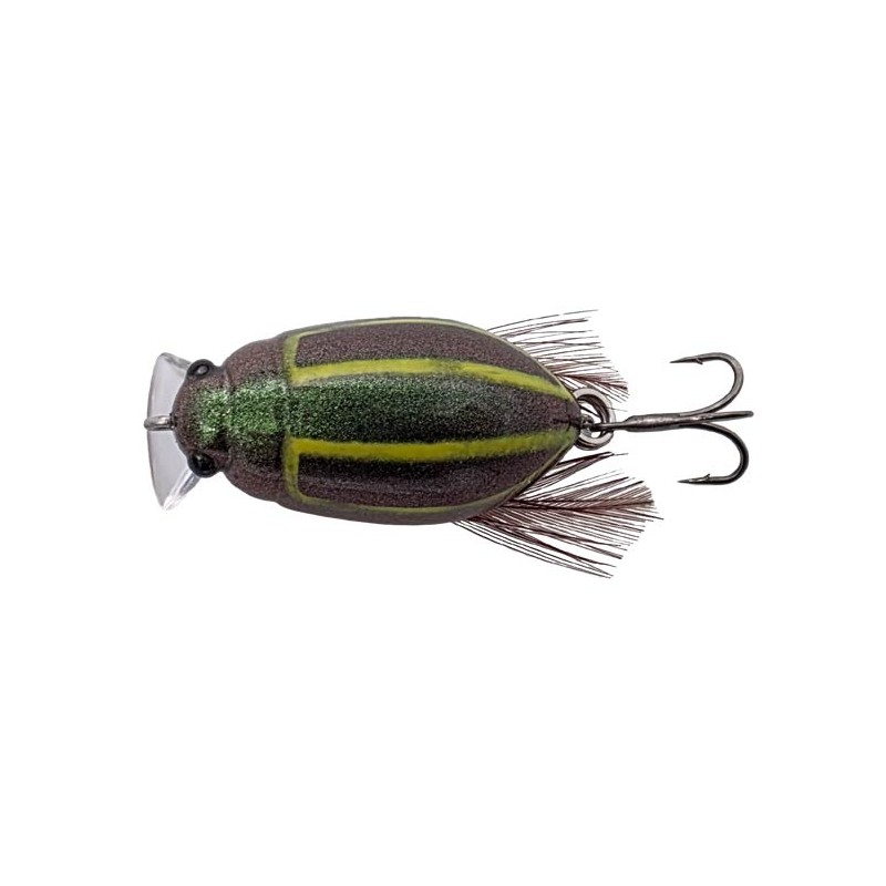 Choix du pêcheur - Leurre Flottant Adam S Carapa'x - 2.8CM - Black Green - N°16 - 2.8 - 1.8 - Flottant