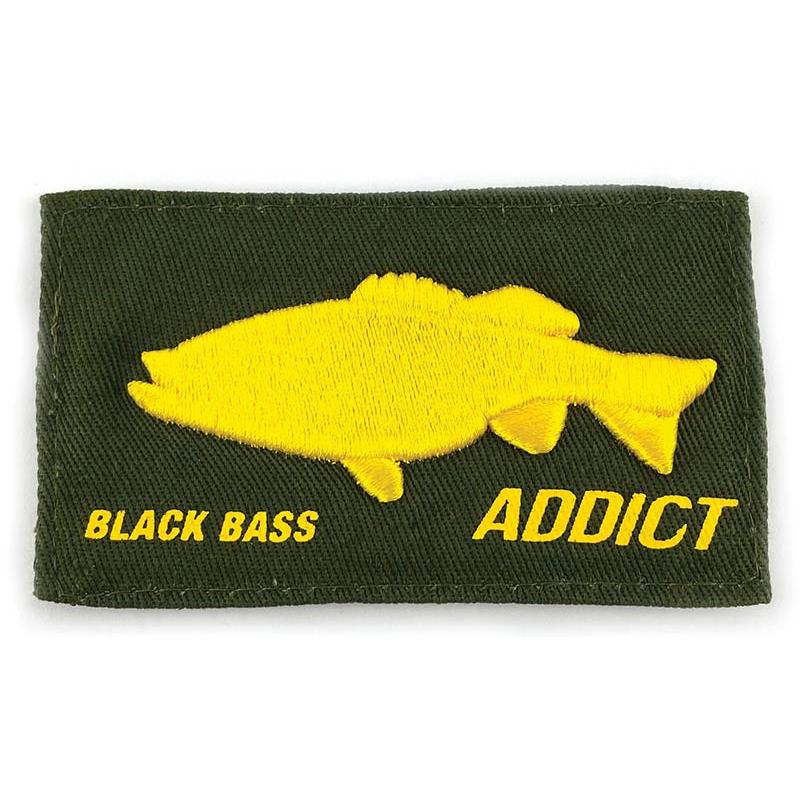 Pour vos sorties - Scratch Interchangeable Fishxplorer pour Casquette / Bonnet Addict Black Bass - Vert - 9.5 x 5.5 - Black Bass