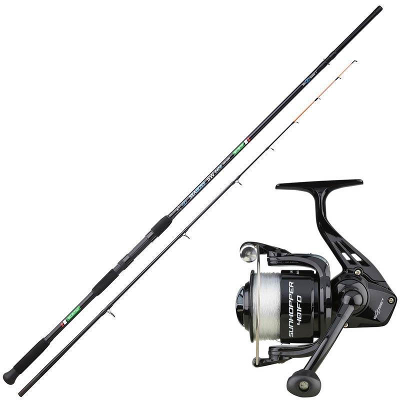 Essentiel pêche - Ensemble MER Sunset Girelle SW + Sunhopper SWF FD - 2 - 195M - 35/100 - 60 - 120 - 89 - 6.5 - 180