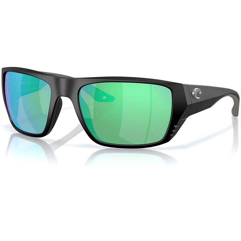 Pour vos sorties - Lunettes Polarisantes Costa Finlet 580G - 580G - Polycarbonates - Vert Miroir - Noir Mat