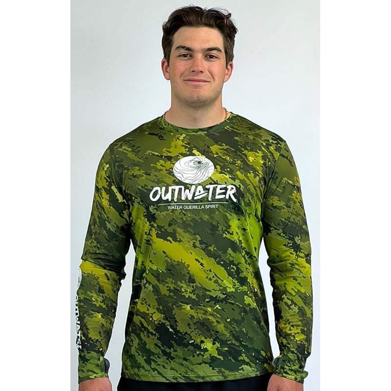 Pour vos sorties - T-shirt Manches Longues Outwater Spreks - Green Forest - S