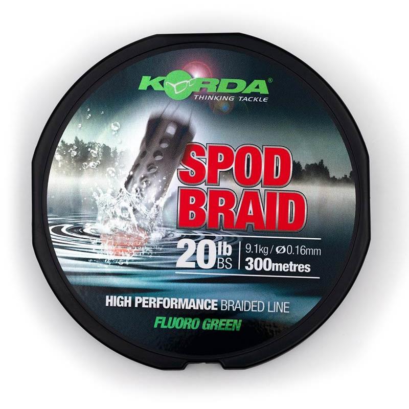 Choix du pêcheur - Tresse Korda Spod Braid - 300M - Vert - 16/100 - 300 - 20