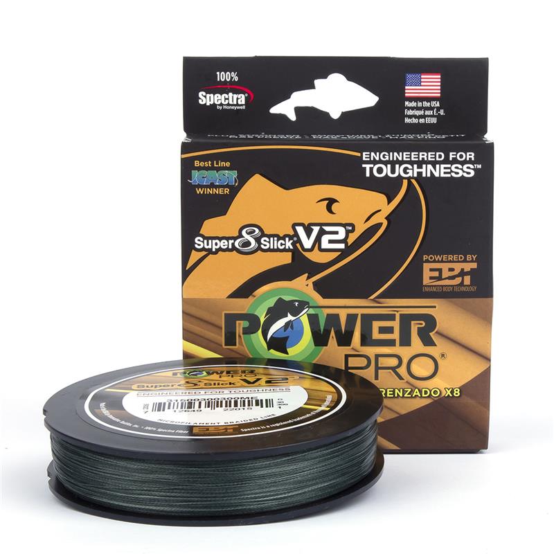 Pour vos sorties - Tresse Power PRO SUP 8 Slick V2 - 135M - Moss Green - 13/100 - 8 - 135