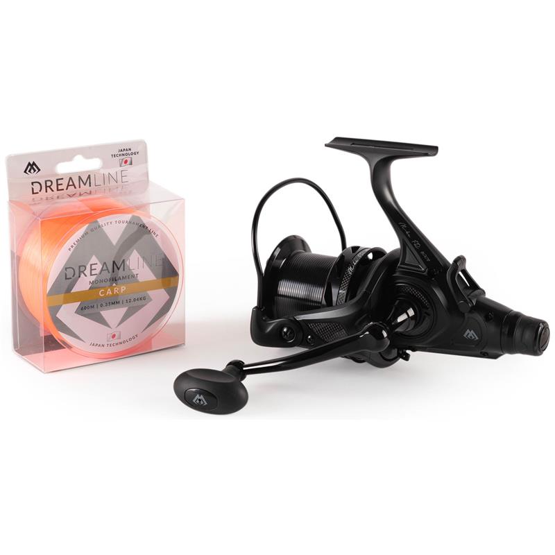 Choix du pêcheur - Moulinet Carpe Débrayable Mikado M - KA FR Carp + Line Dreamline - 8000 - 610M - 30/100 - 4.3/1 - 4+1 - 750