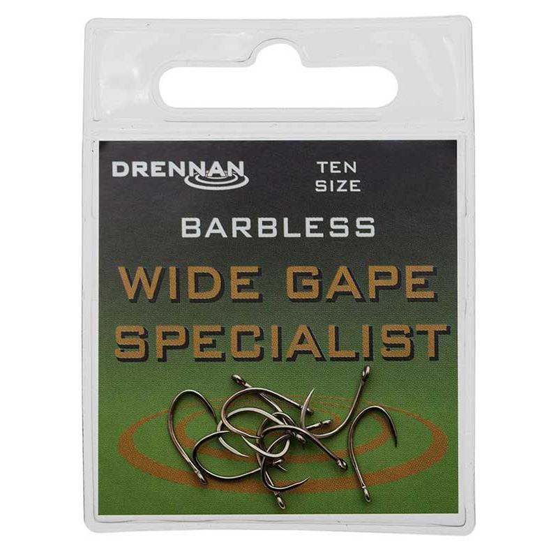 Pour vos sorties - Hameçon Drennan Wide Gape Specialist B Less - 10 - N°6