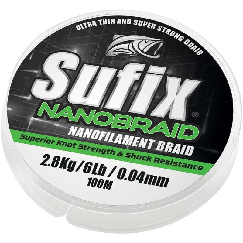 Pour vos sessions - Tresse Sufix Nanobraid Aqua Camo - 100M - 8/100 - 3.7 - 100