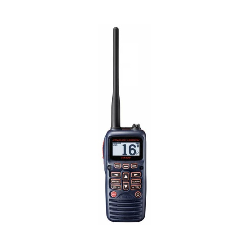 Sélection pêche - Radio VHF Portable Standard Horizon STH - HX320E 6W Etanche Flottante GPS Bleutooth - Bleu