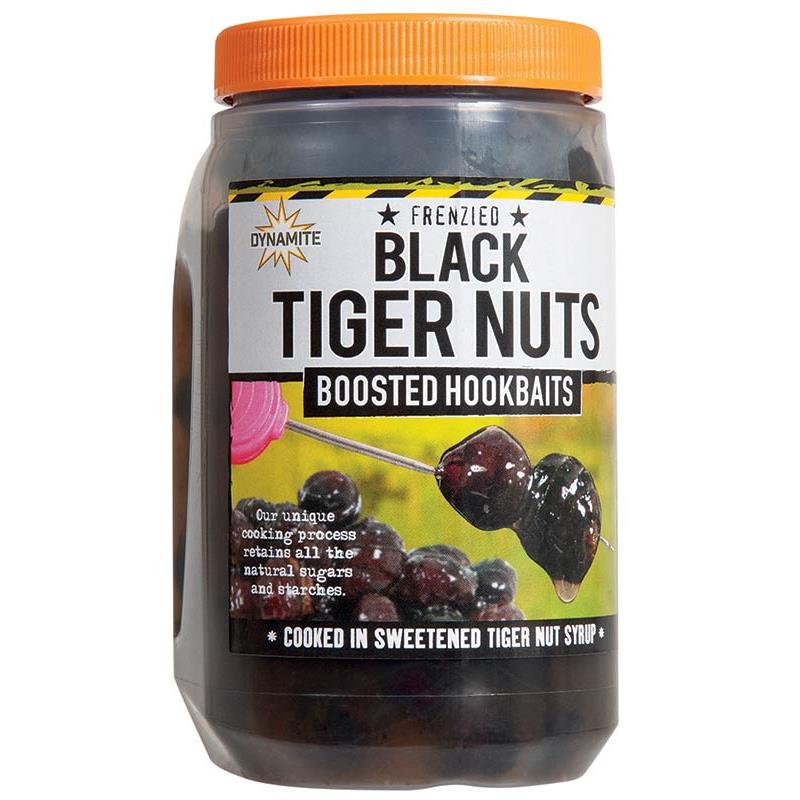 Pour vos sorties - Graine Preparée Dynamite Baits Boosted Hookbaits - Frenzied Black Tiger Nuts - 500