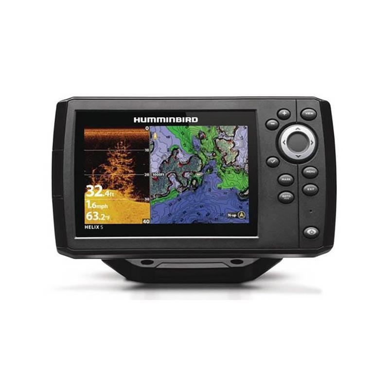 Sélection pêche - Sondeur / GPS Couleur Humminbird Helix 5 G3 Chirp DI DS - 180/240 - 800 x 480 - Avec Sonde Tableau Arrière