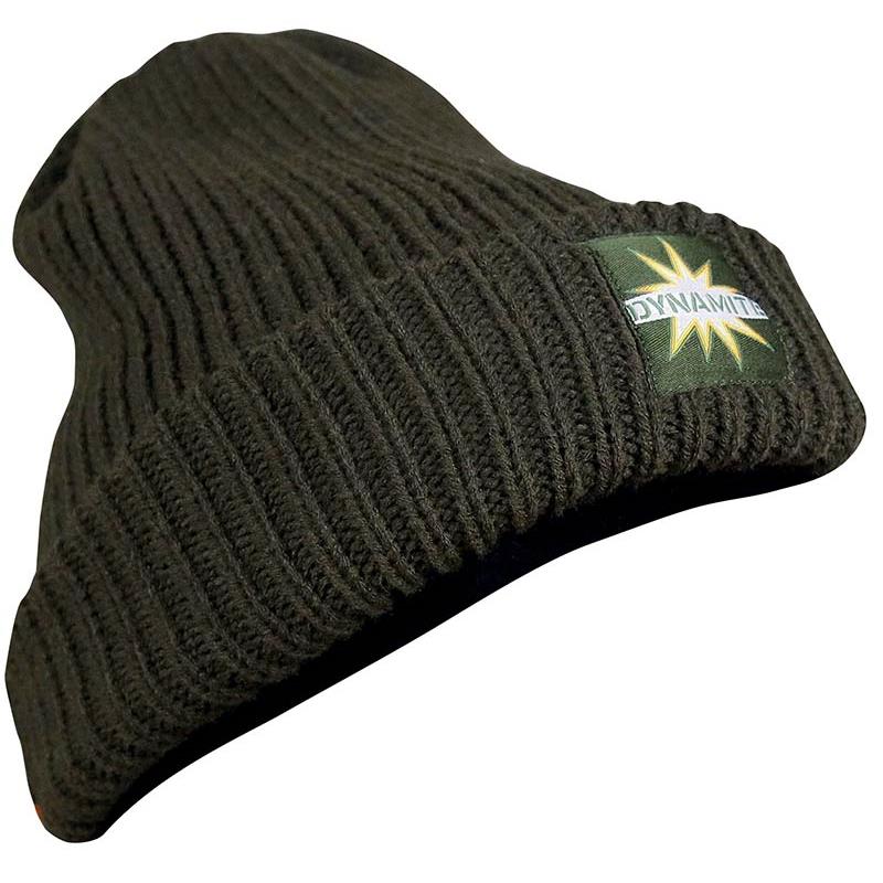 Choix du pêcheur - Bonnet Homme Dynamite Baits Woolly HAT Chunky Knit - Kaki - Unique