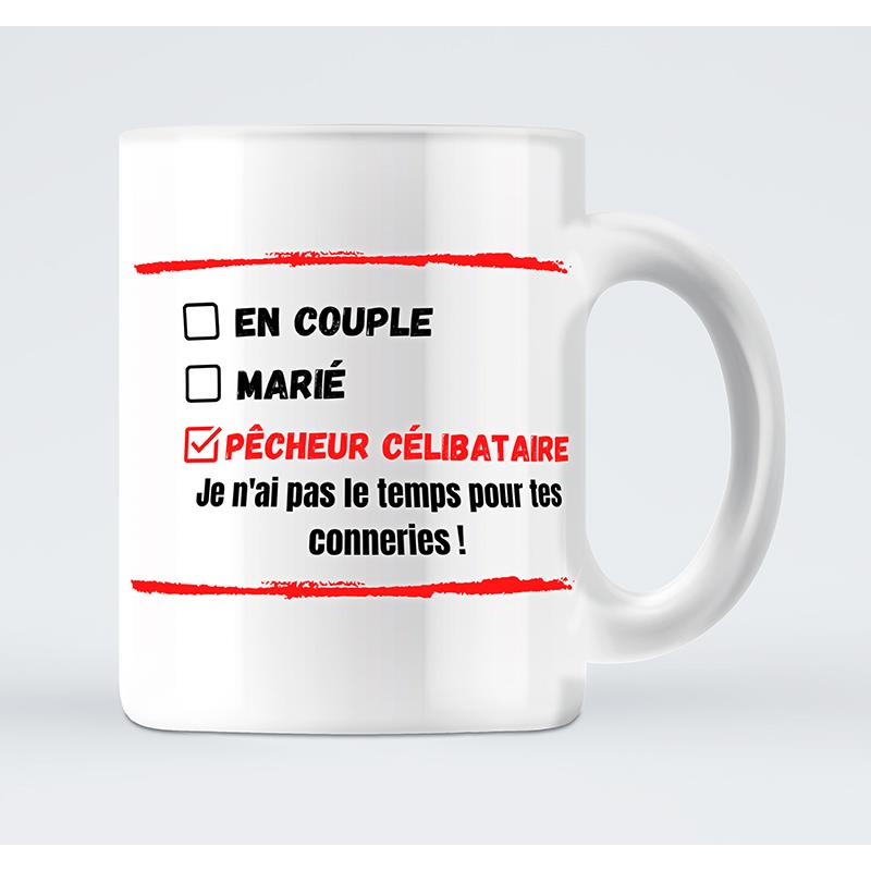 Sélection pêche - MUG en Couple, Marié OU Pêcheur Célibataire