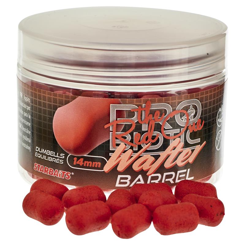 Pour vos sorties - Hookbait Starbaits Probiotic PRO RED Wafter Barrel - Rouge - 14 - Pro Red - 50