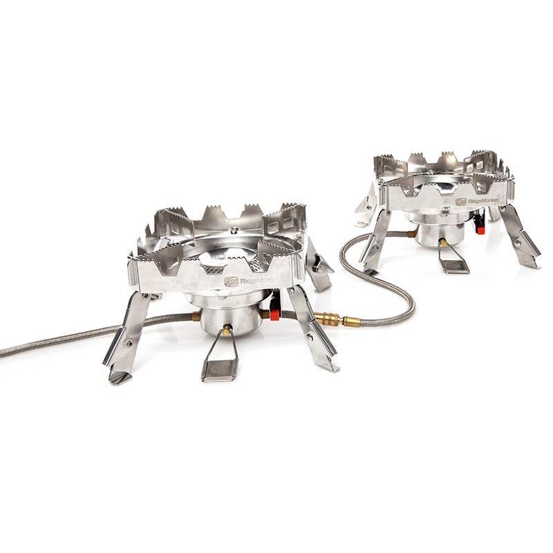 Choix du pêcheur - Ensemble 2 Réchauds Ridge Monkey Quad Connect PRO - 2